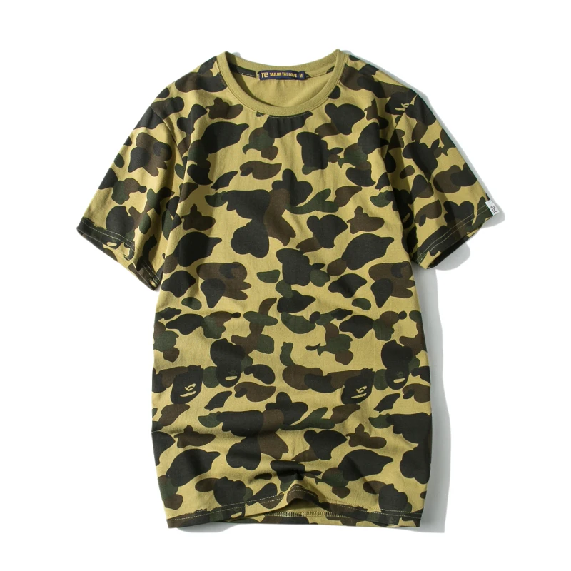 

streetwear t shirt men/women summer Tactical Military Camouflage T Shirt Army green Combat shirt homme couple shirts men dress