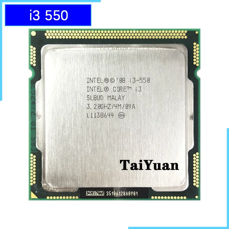 Двухъядерный процессор Intel Core i3-550 i3 550 3,2 ГГц 4M 73W LGA 1156