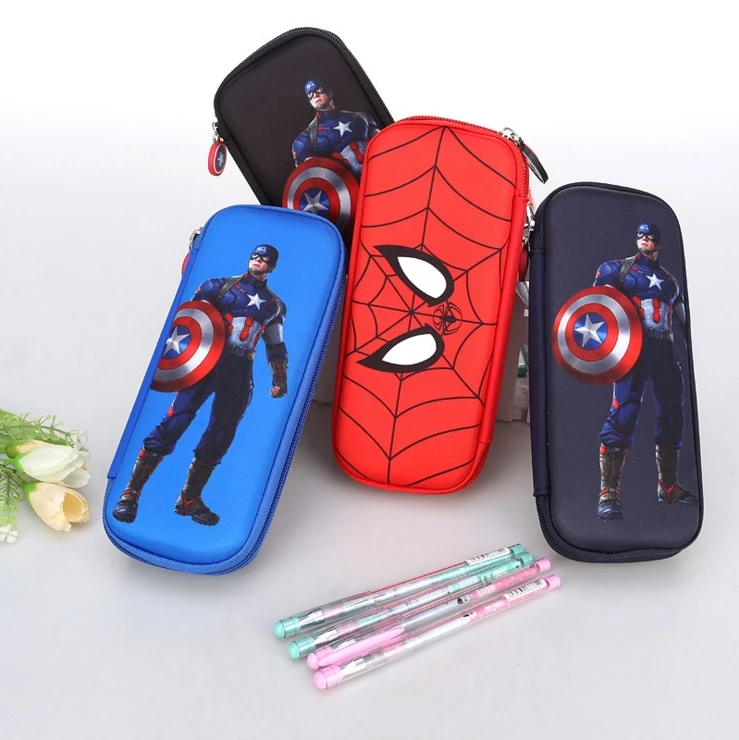 Новый супер герой мультфильм канцелярская коробка Человек паук Американский