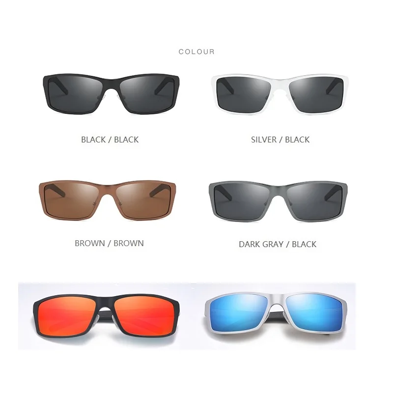 YSO солнцезащитные очки Для Мужчин Поляризованные UV400 алюминиево-магниевым рамки TAC линзы, солнцезащитные очки, очки для вождения, квадратный аксессуар для Для мужчин 8554