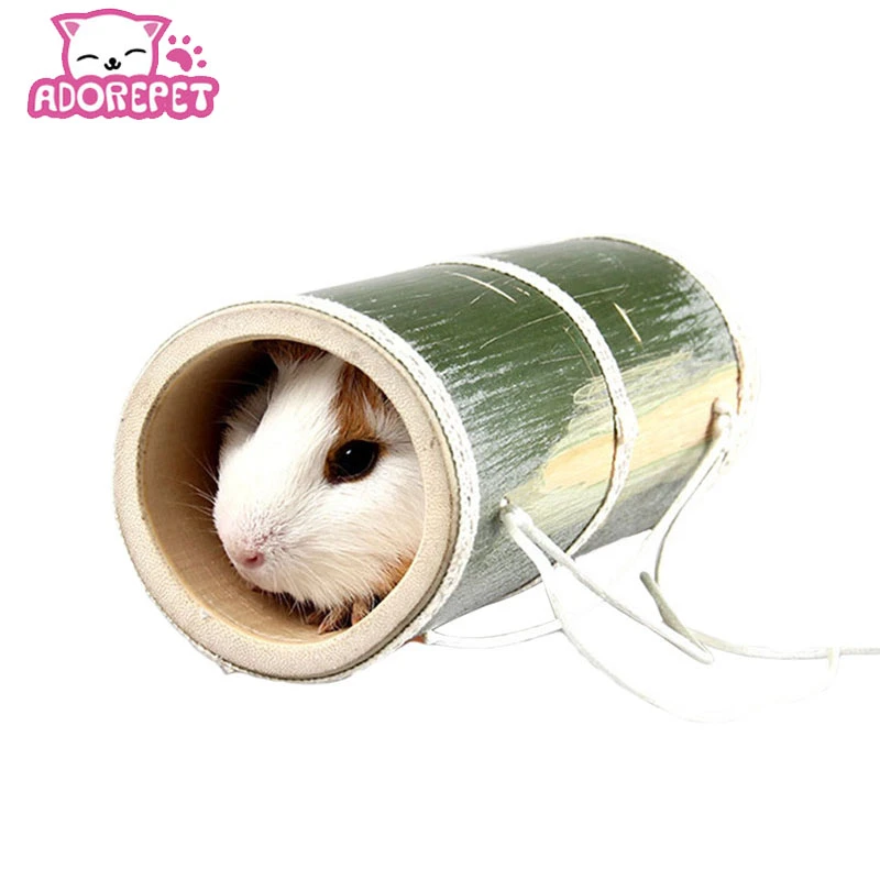 モルモットトンネルチューブのおもちゃの天然竹夏冷却小動物ペットハムスターハウスベッドハムスター咀嚼のおもちゃハムスターアクセサリー Toys Aliexpress