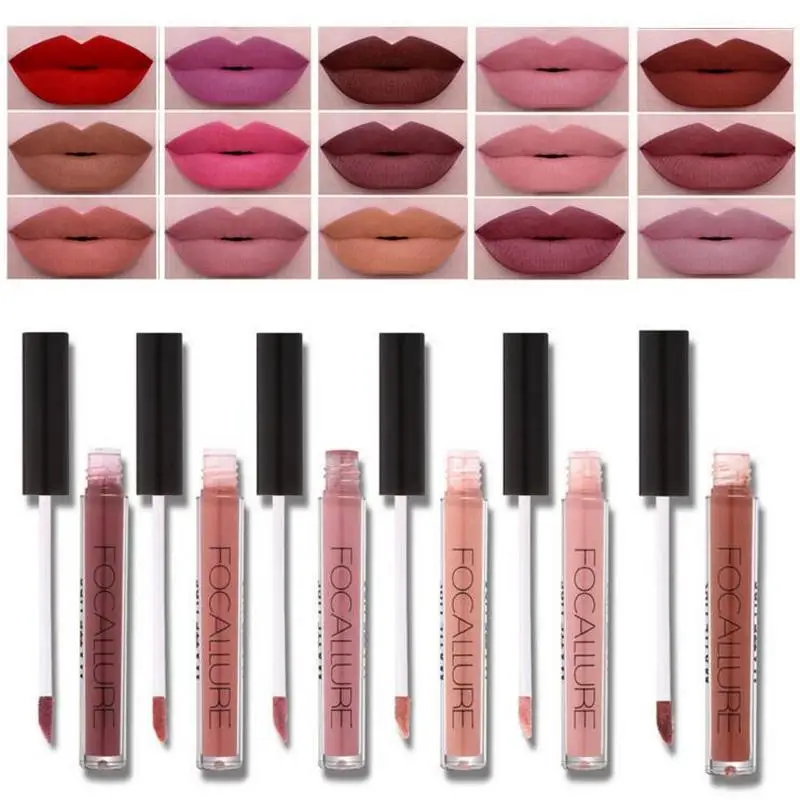 2017 Brand Focallure Lipstick Matte Red Lips Makeup Lip Gloss Tint
