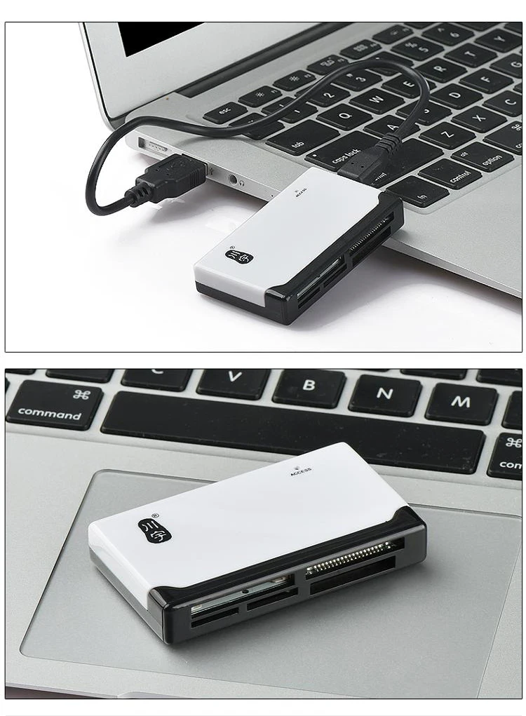 Кавау устройство для чтения Micro-SD карт 2,0 высокоскоростной usb-порт с TF SD CF MS M2 карта XD слот C235 Поддержка 512 GB устройство чтения карт памяти для