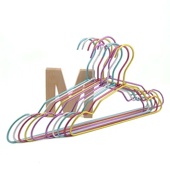 

[Free shipping] Aluminum alloy Hanger for Clothes, Colorful Metal Hanger (20 pieces/ Lot)