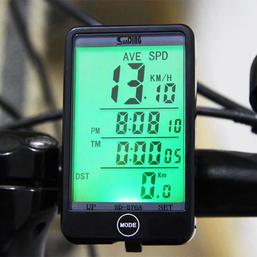 Waterproof Bike Computer Light Touch Wired Bicycle Computer Cycling Speedometer 