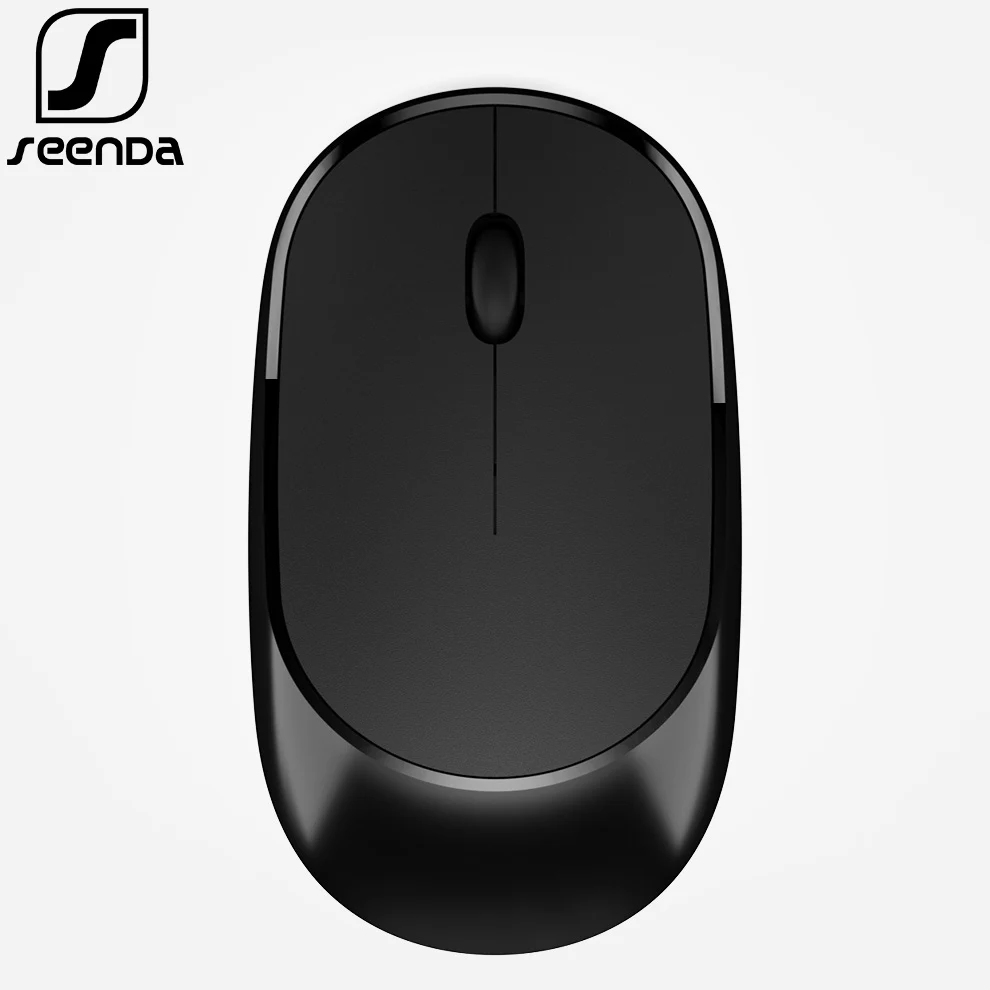 SeenDa Ultra Slim Silent Wireless Mouse for Laptop font b PC b font Desktop 1600DPI 2