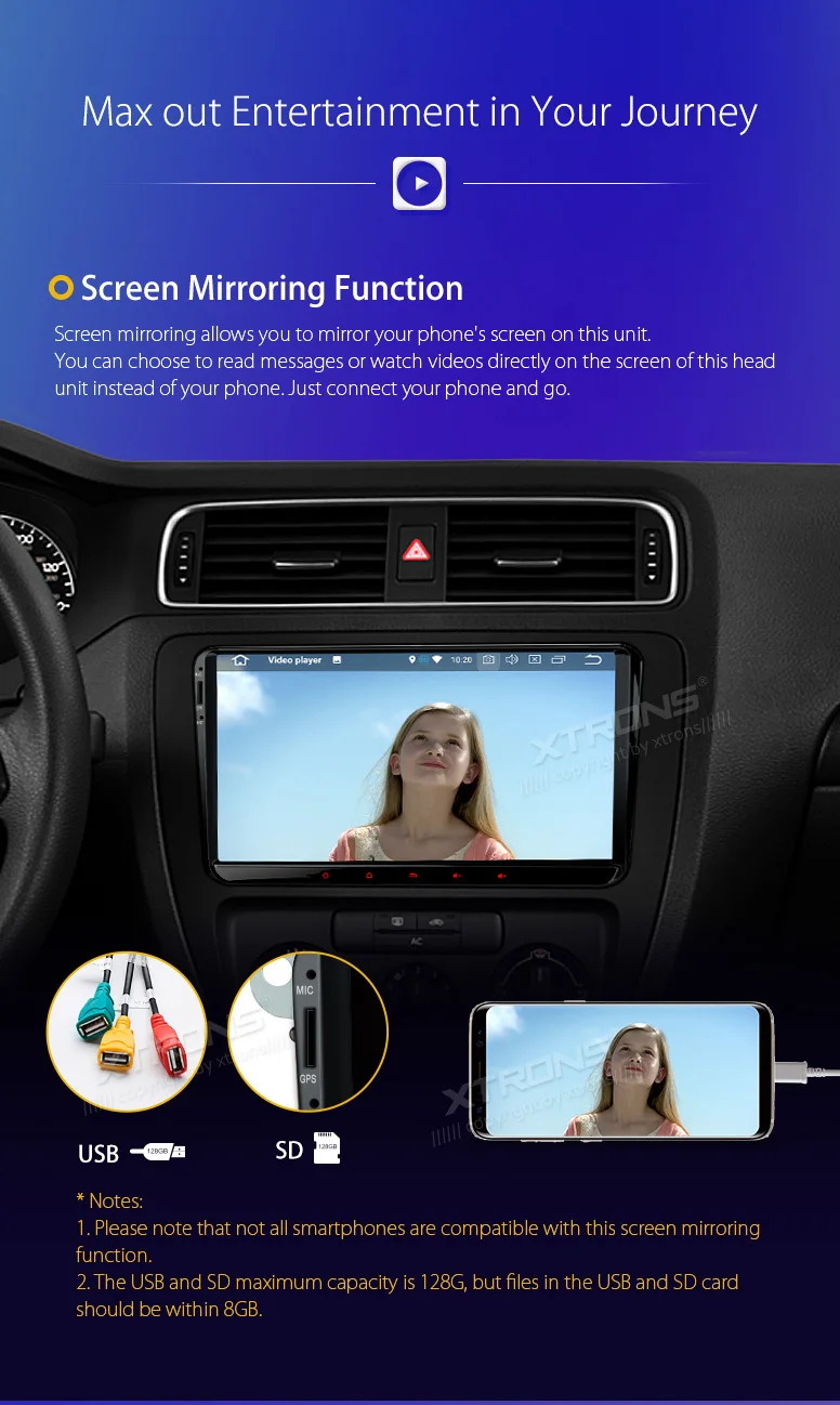Clearance XTRONS 9" Android 8.0 Octa Core Car Player Radio GPS No DVD for VW Volkswagen Golf Plus Passat CC Touran Tiguan Sharan for Seat 16