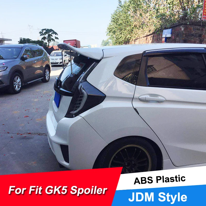 Новинка Лидер продаж задний автомобильный спойлер крыло для Honda Fit Jazz GK5 2014 15 16 17 18