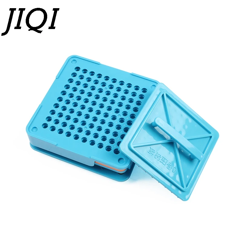 JIQI 100 Holes Manual Capsule Filling Machine #0 Pharmaceutical Capsules Maker for DIY medicine Her