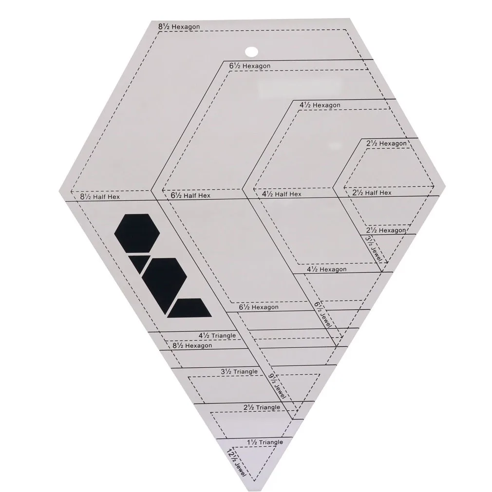1 шт. алмаз лоскутное правитель международных общие акриловые Материал 3 мм Толщина портной Резка студенты линейка DIY ручной работы