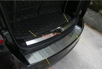 

2ps Inner + Outer Rear Bumper Protector Threshold Door Sill Plate Cover trim For DODGE Journey 2009 2010 2011 2012 2013 2014