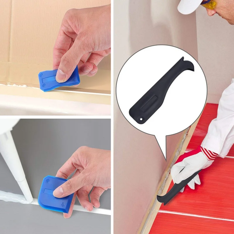 8PCS Caulking Tool Shovel Glass Glue Tool Silicone Scraper For Tiles Home Improvement Home Tool Scraper