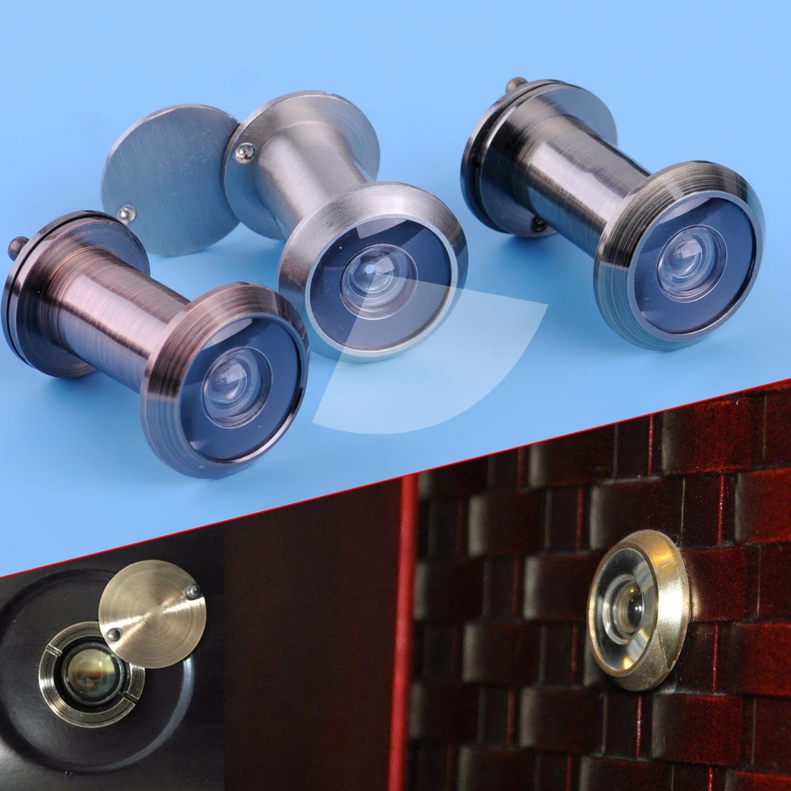 LETAOSK Home Security 16mm Door Eye Hole Peephole Viewer 200 Degree