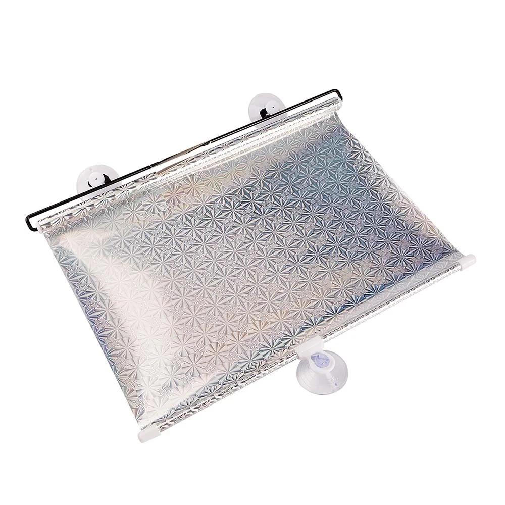 

Car Sun Shades For Windshield Silver 45x125cm Car Auto Window Roll Blind Sunshade Windshield Sun Shield Visor Window Foils