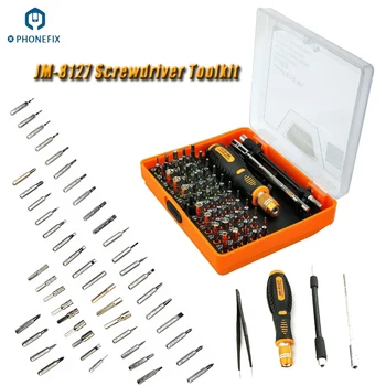 

JM-8127 55 in 1 Precision Screwdriver Set with Magnetic Driver Kits Professional electronics tool kit for Computer iPhone