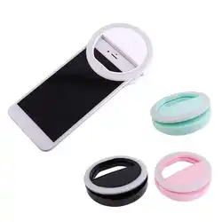 USB телефон селфи кольцевой светильник заряжаемый Круглый Портативный фотография свет кольцо три режима затемнения селфи светодиодный
