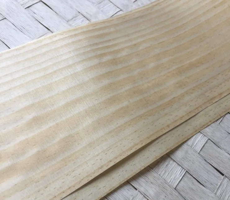 L:2.5Meters. Width:15cm  Straight-grained New Zealand pine bark veneer Natural log sliced