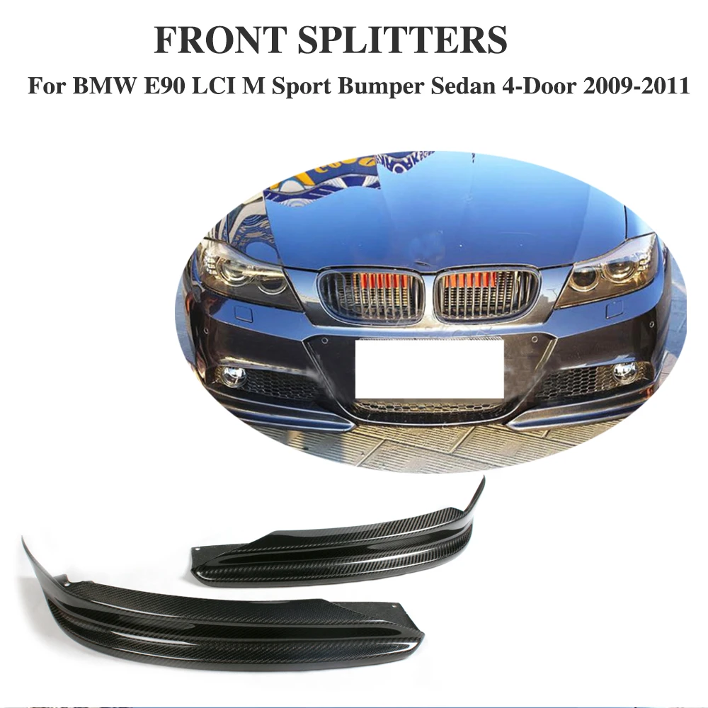 Передний бампер из углеродного волокна для BMW 3 серии E90 LCI M Sport Sedan 4 дверный 2009