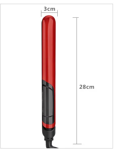 100 V-240 V Профессиональный Выпрямитель для волос lcd 1 ''плоский нанотурмалин керамический утюжок электрический выпрямитель