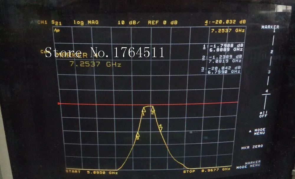 [Белла] Импортные imc 6.8889-7.0819 ГГц rf СВЧ полосовой фильтр SMA