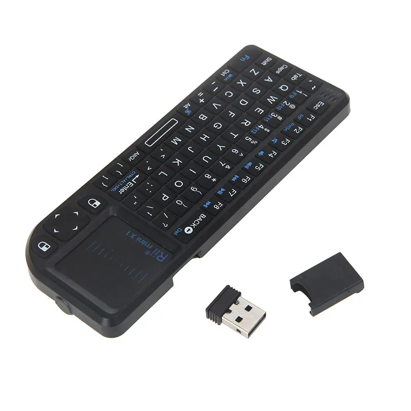 Беспроводная клавиатура Rii Mini Air Mouse портативная игровая с тачпадом 2 4 ГГц для
