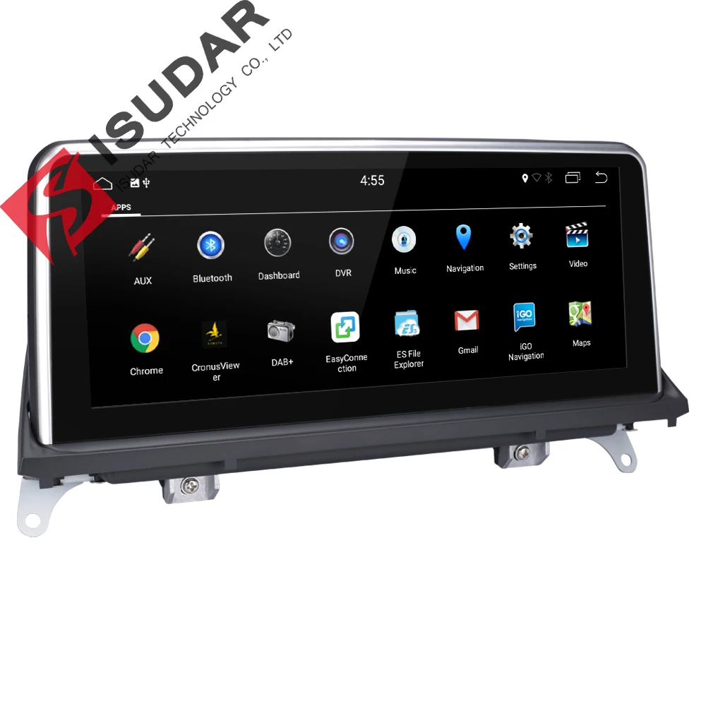 Perfect Isudar Car Multimedia player 2 din android 7.1.1 Car DVD 10.25 Inch For BMW/X5/F15/E70/X6/E71 32GB Rom Quad Cores GPS Radio FM 3