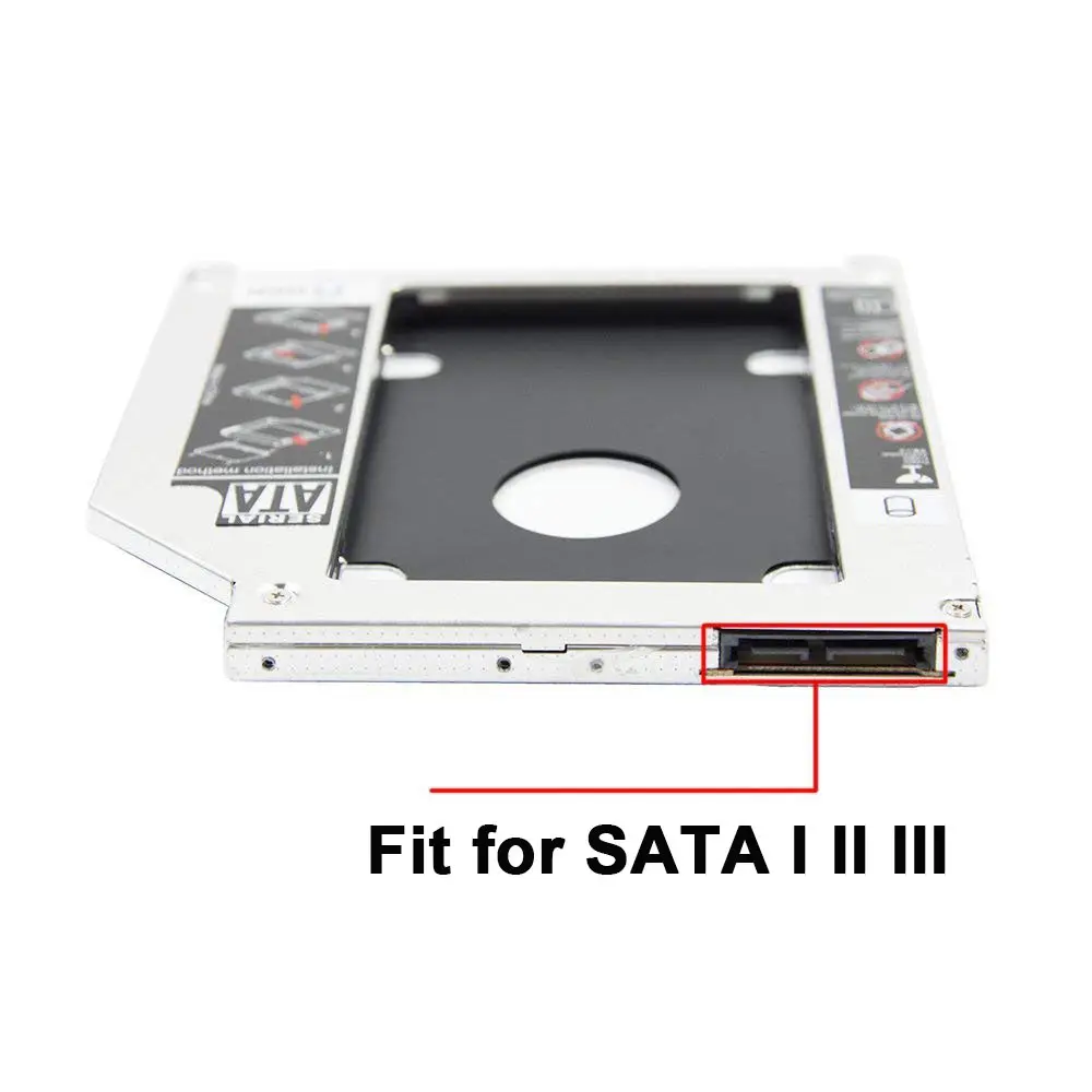 Ingelon 2nd 2,5 ''SATA HDD SSD жесткий диск DVD CD rom Оптический SuperDrive Caddy 9,5 мм адаптер для Apple Unibody Macbook Pro