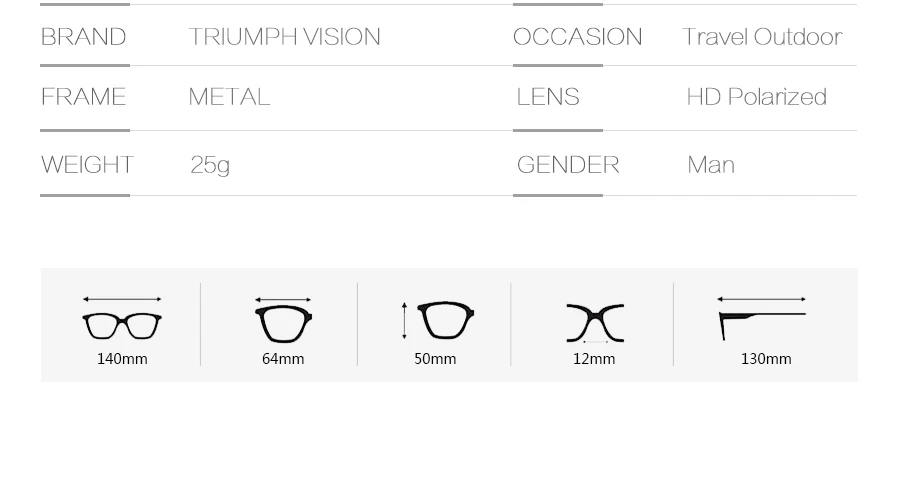 TRIUMPH VISION поляризованные мужские солнцезащитные очки Авиатор черное покрытие для вождения солнцезащитные очки мужские новые высококачественные металлические рамки Oculos