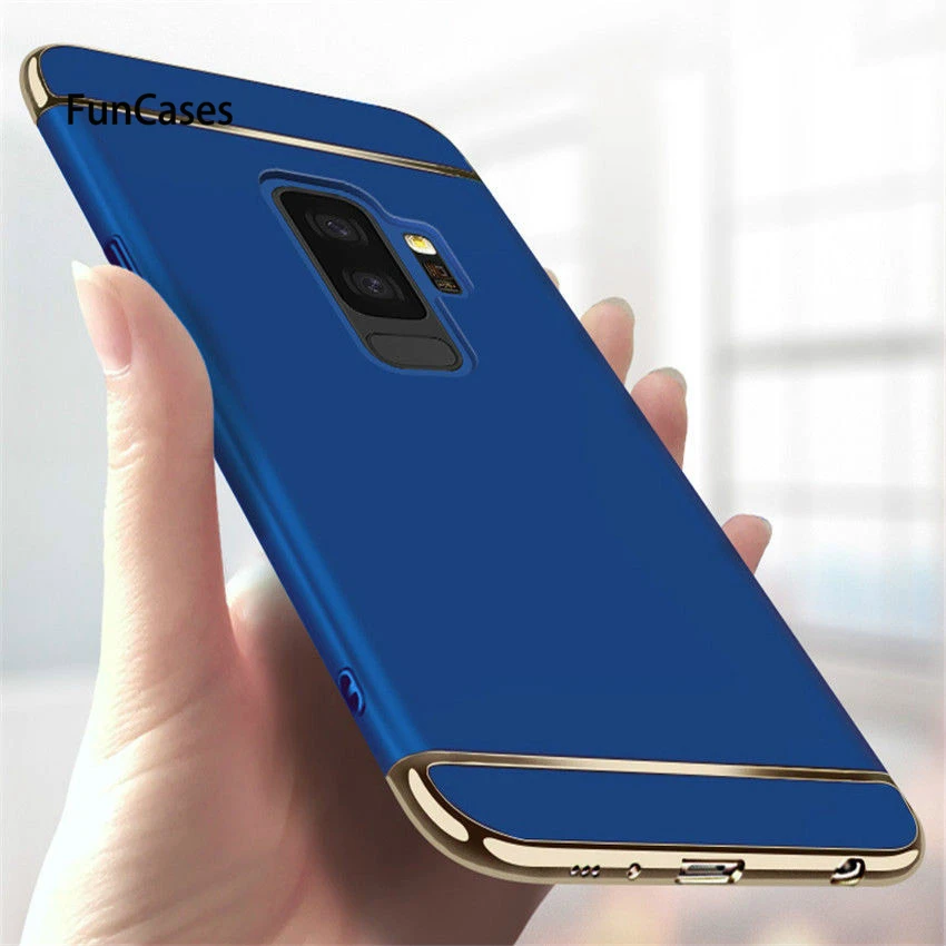 Роскошные 3 в 1 Жесткие ПК-Чехлы для samsung Galaxy S10E S10 плюс A8 A6 J4 J6 A750 2018 S6 S7 край S8 S9