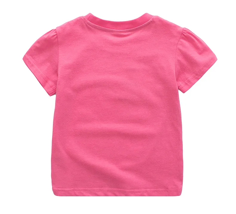 Jumpingbaby/ футболка для девочек Детская летняя одежда для маленьких девочек Футболка белая футболка Camiseta Camisetas vetement enfant fille
