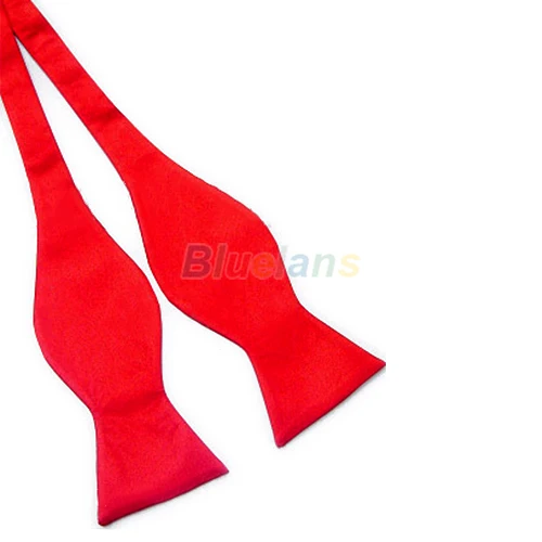 

Bluelans New Mens Solid Color Plain Silk Self Tie Bow Apparel Accessories Necktie Novelty