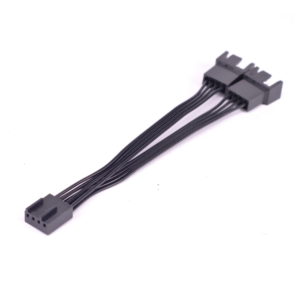 

12V 4Pin Fan PWM 1 to 2 ways 4 Pin 3Pin Power supply Extension Cable 4P Cooler Port Multiplier Female to Male Cooling Cable