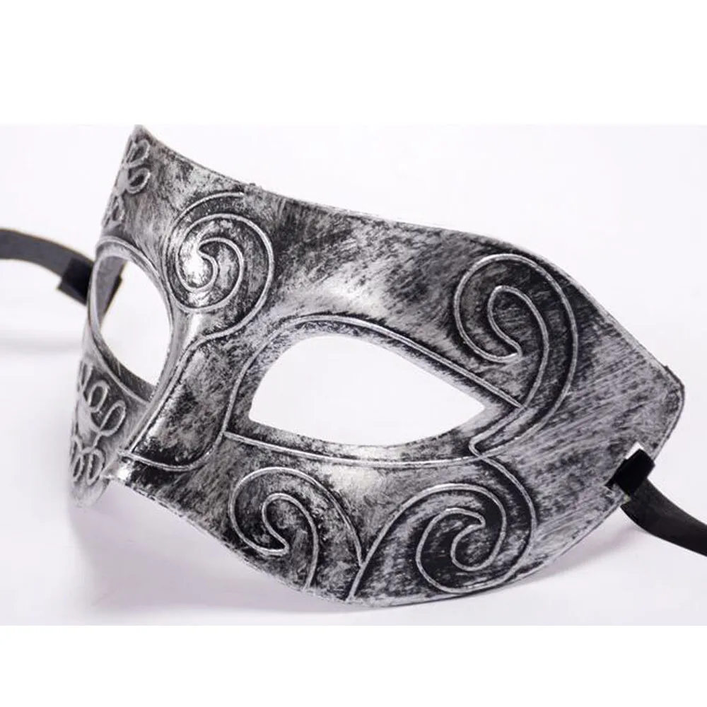 ANGRLY ретро римские гладиаторы на Хэллоуин вечерние маскарадные маски для лица венецианские костюмы Карнавальная маска для анонима Марди