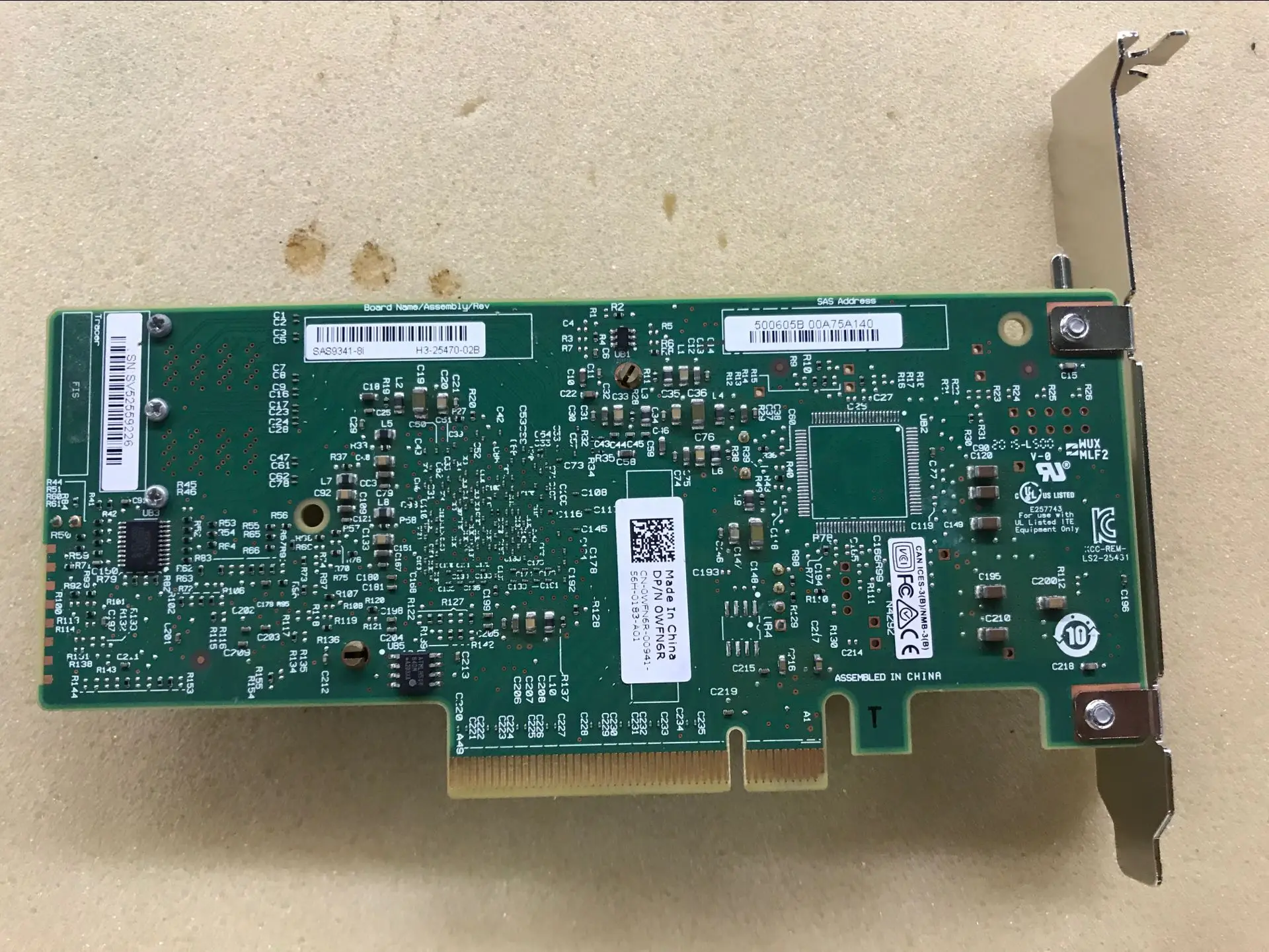 LSI 9341-8i 12 ГБ/сек. PCI-e 3,0 MegaRAID SAS двухъядерный ROC RAID карта WFN6R