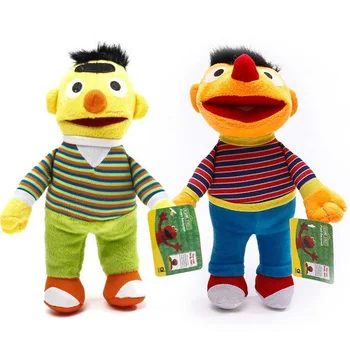 

Skyleshine 2pcs/Lot Sesame Street Ernie And Bert Cartoon Plush Toys Creative Doll Stuffed Toy Best Gifts S1010