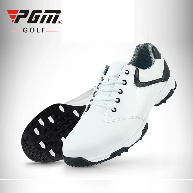 

PGM Genuine Leather Golf Shoes For Men Patent Brand Sports Sneakers Spike Men's Golf Shoes Waterproof Antiskid Sports Footwear