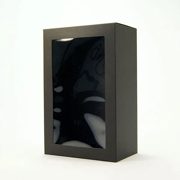 10 шт 15x8,5x23 см коричневая коробка из крафт-бумаги с окном подарочная коробка упаковочная картонная коробка упаковочная коробка