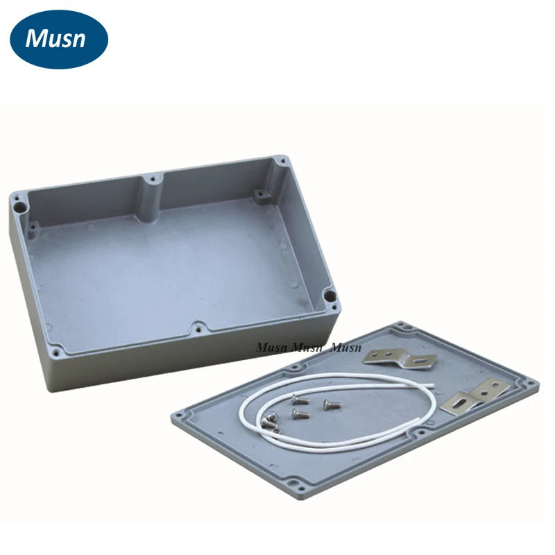 

222*145*55mm IP67 Waterproof Aluminum Enclosure Electronic Project Box Plastic Box connector