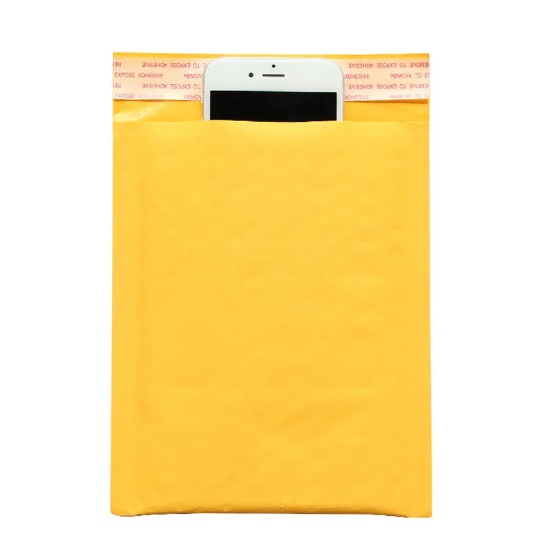 10 pçs/lote kraft bolha de papel cd janela envelopes sacos mailers acolchoado envio envelope com bolha enviar suprimentos de negócios