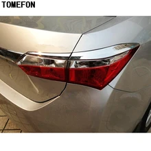 Для Toyota Corolla Altis E170 2013 2014 2015 2016 2017 ABS Chrome задний хвост свет лампы век отделка авто седан крышка для укладки