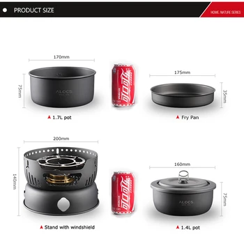 ALOCS CW-C05 Set 10 Pieces Cooking Set 3