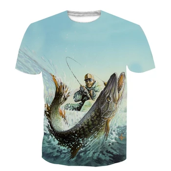 

Cool 3D Sublimation Printed Carp Fish Mens T-Shirt 2018 Hip Hop Creative T Shirt