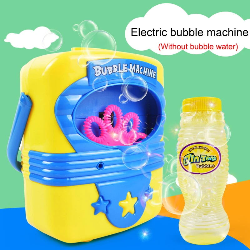 

Hot Selling Children Bubble Machine Automatic Bubble Maker Durable Bubbles Blower for Christmas Parties Wedding