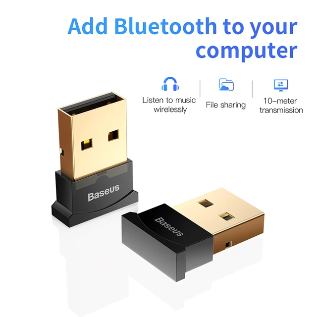 Baseus Mini USB Bluetooth Adapter Gadget Bluetooth 4.0 PC Computer Music USB Receiver Adapter for ps4 Wireless Mouse Keyboard 1