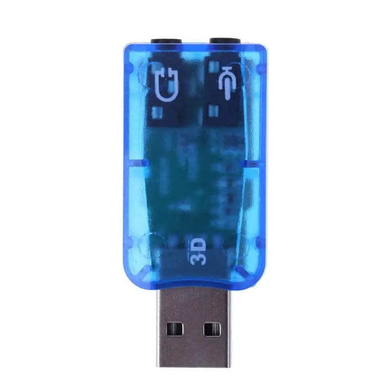 Мини Портативный USB 2 0 полноскоростной порт аналоговый 6 1 CH внешняя звуковая