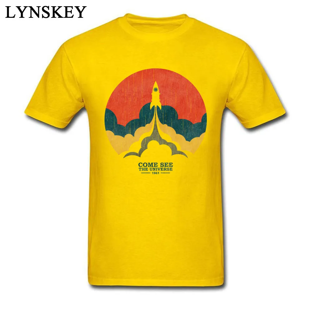 Fashion Men's T-Shirt O Neck Summer/Autumn Short Sleeve 100% Cotton Tops Shirt Up and Beyond Custom Clothing Shirt Top Quality Up and Beyond yellow