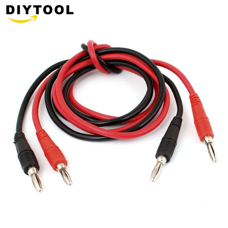 

1M 4mm Banana to Banana Plug Soft RV Test Cable Lead for Multimeter Test Leads Kits Banana Plug Male