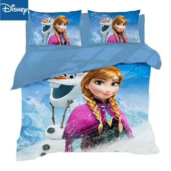 

Disney Frozen Princess Practice Girls Bedding Set Children's Boy's Girls Duvet Cover Set Bedroom Decor king queen hot size