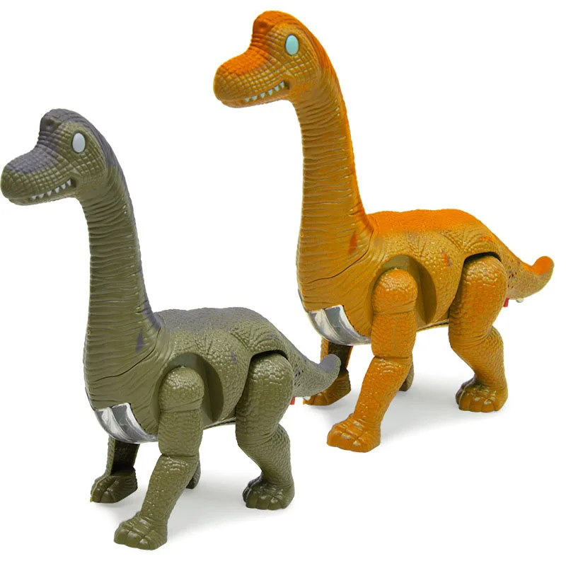 Электрический динозавр Брахиозавр имитационная модель звуковое излучение ходячие животные игрушки с батарейным питанием для детей