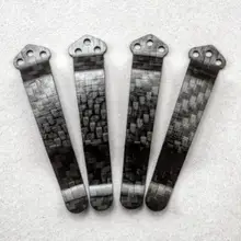 Нож из углеродного волокна карманный зажим-черный-3 отверстия пользовательский зажим для военизированных 2